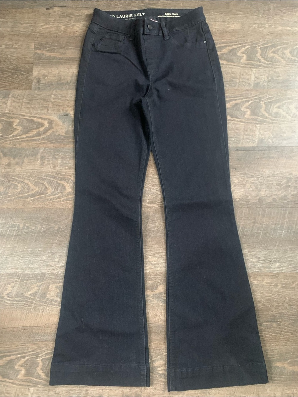 Laurie Felt Dark Wash Bootcut Silky Flare Jeans for Women